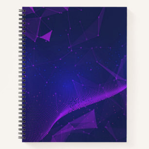 Purple Geometric Bullet Journal / Lined Notebook