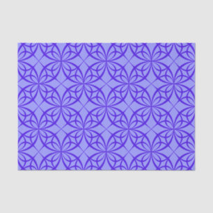 Purple geometric circles tissue paper