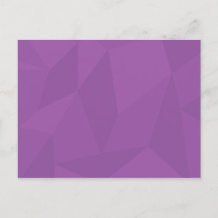 Purple, geometric, cool, trendy, modern simple art postcard