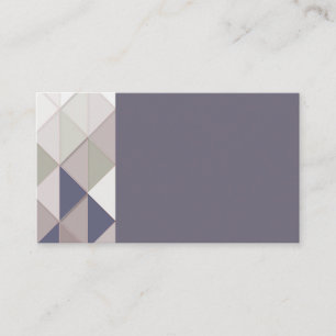 Purple Geometric Diamond Business Cards