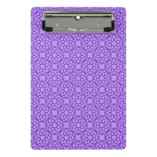Purple Geometric Seamless Pattern Mini Clipboard