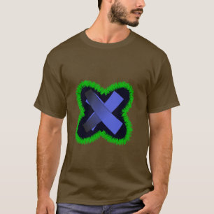 Purple Geometric X T-Shirt