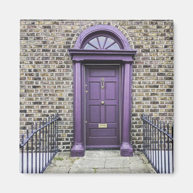 Purple Georgian Door of Dublin Magnet (Front)
