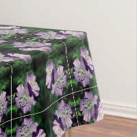 Purple Geranium Flower Pair Abstract