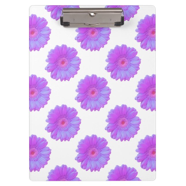 Purple gerbera daisy clipboard (Front)