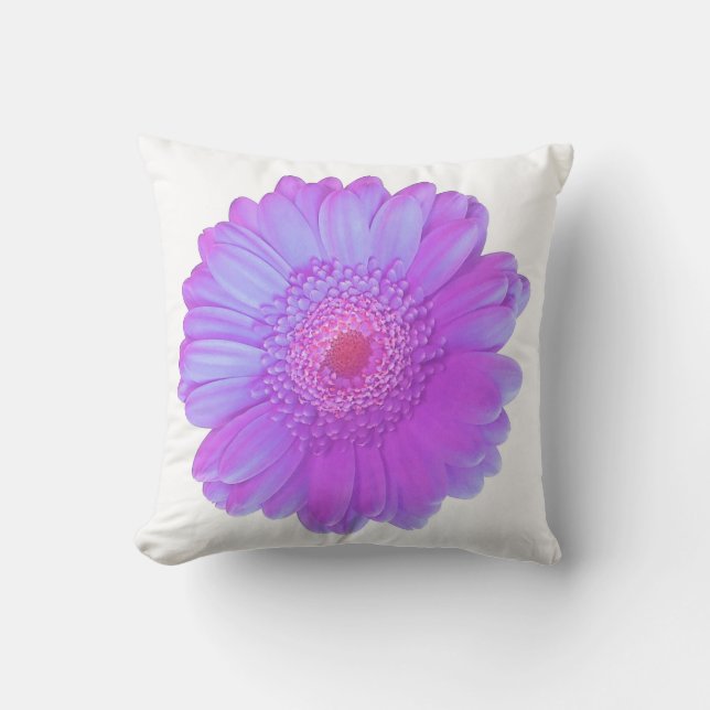 Purple gerbera daisy cushion (Front)