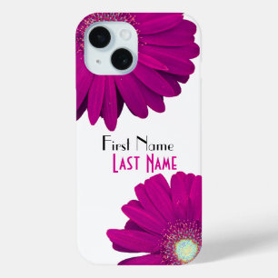 Purple Gerbera Daisy Flower iPhone 15 Case