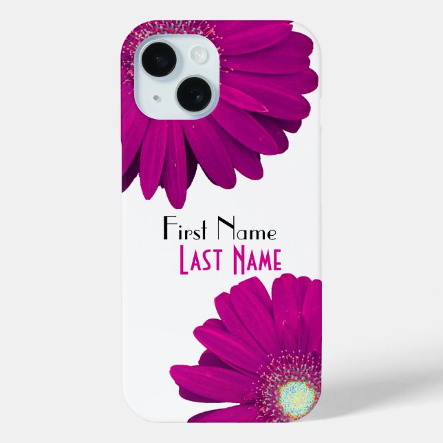 Purple Gerbera Daisy Flower Case-Mate iPhone Case (Back)