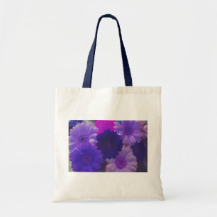 Purple Gerbera Daisy Flowers Art Tote Bags