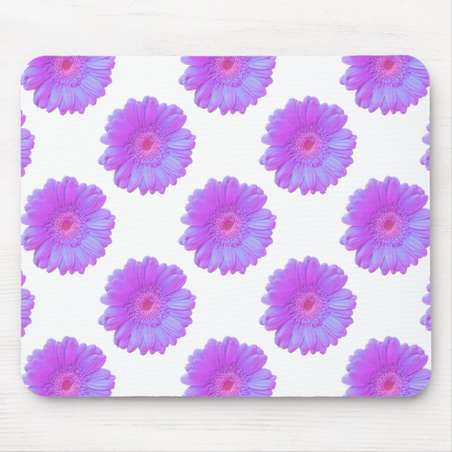 Purple gerbera daisy mouse mat (Front)