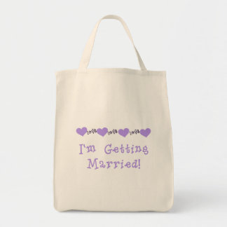 Purple Getting Married Tshirts and Gifts Tote Bag