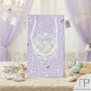 Purple Ghost Baby Shower Gift Bag
