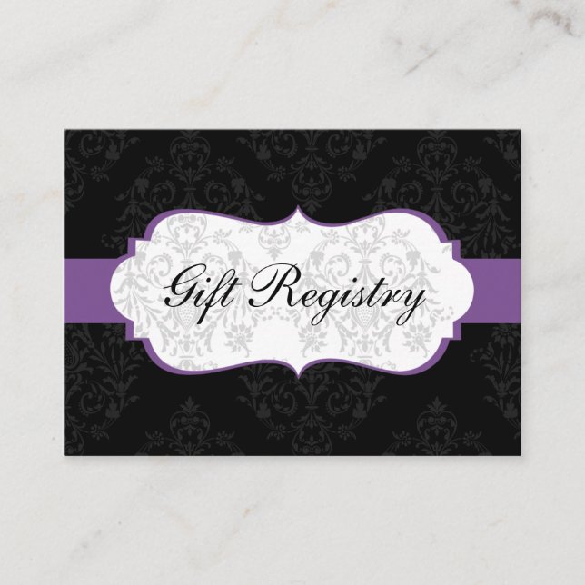 purple  Gift registry  Cards (Front)