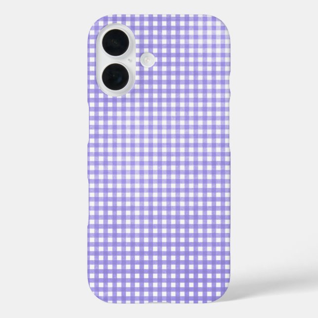 purple gingham Case-Mate iPhone case (Back)