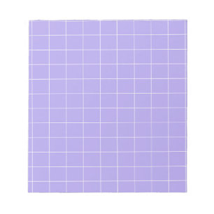 Purple Gingham Checkered Classic Stationery Notepad