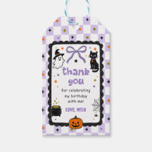 Purple Gingham Halloween Birthday Party