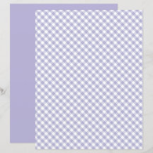 Purple Gingham Scrapbook Paper
