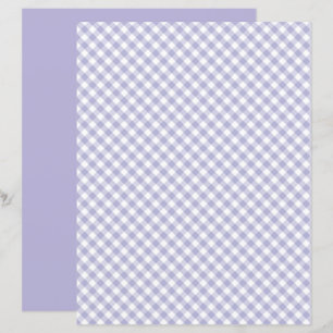 Purple Gingham Scrapbook Paper