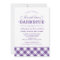 Purple Gingham Wedding Rehearsal Dinner Barbecue