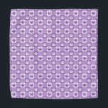 Purple Gingham with Paw Prints Bandana<br><div class="desc">Pamper your pet with this timeless purple gingham with paws patterned bandanna!</div>