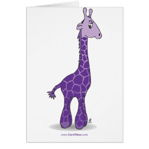 Purple giraffe