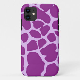 Purple Giraffe Art iPhone 11 Case