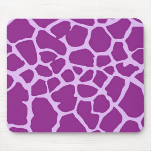 Purple Giraffe Art Mouse Mat