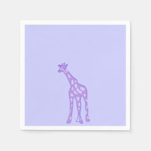 purple giraffe napkin