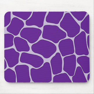 Purple Giraffe Print Mousepad
