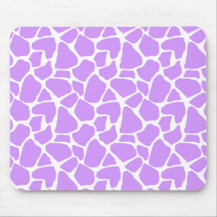 Purple Giraffe Print Mousepad