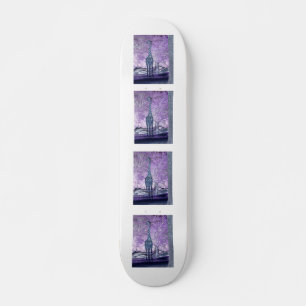Purple Giraffes Skateboard