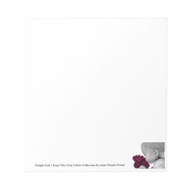 Purple Girl 1 Small Notepad (Front)