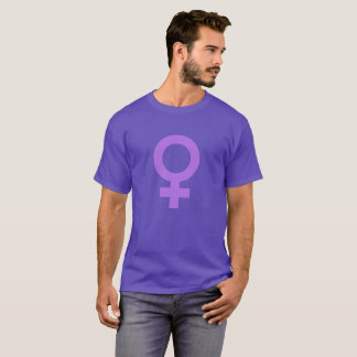 Purple Girl Power Female Symbol T-Shirt