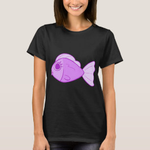 Purple Girly Fish T-Shirt