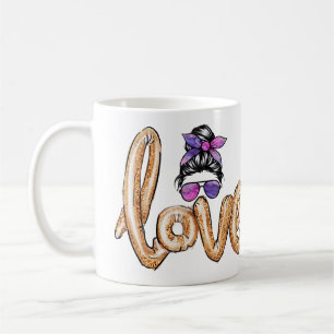 Purple Girly Girl Sunglasses Valentine's Day Love Coffee Mug