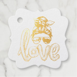 Purple Girly Girl Sunglasses Valentine's Day Love  Favour Tags