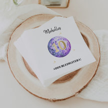 Purple Glam In My Double Digit Era 10th Birthday