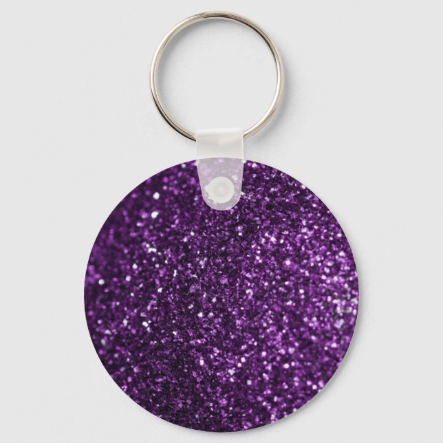 Purple Glimmer Key Ring (Front)