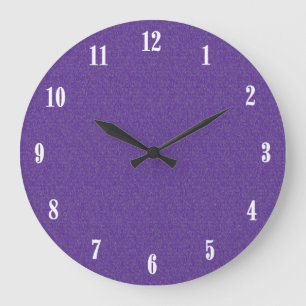 Purple Glimmer Wall Clock