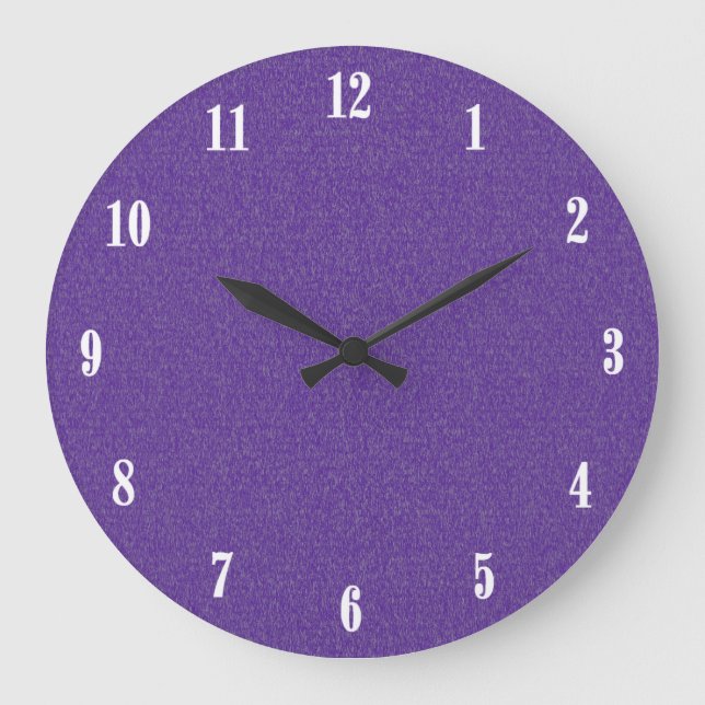 Purple Glimmer Wall Clock (Front)