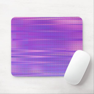 Purple Glitch Art Vaporwave Esthetic Horizontal Mouse Mat