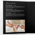 Purple Glitter and Glamour Nail Salon Brochure