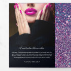 Purple Glitter and Glamour Nail Salon Brochure