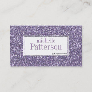 Purple Glitter Appointment Business Cards