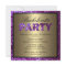 Purple Glitter Bachelorette Party Invitation