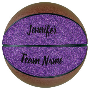 Purple Glitter Basketball
