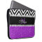 PURPLE GLITTER BLACK CHEVRON MONOGRAMMED