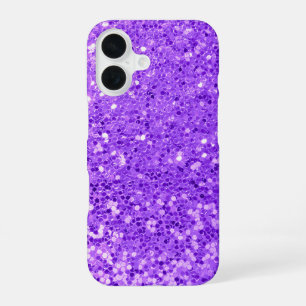 Purple Glitter Bling iPhone 16 Case