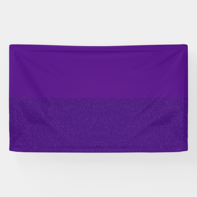 Purple Glitter Bottom Banner Design – Customisable (Horizontal)