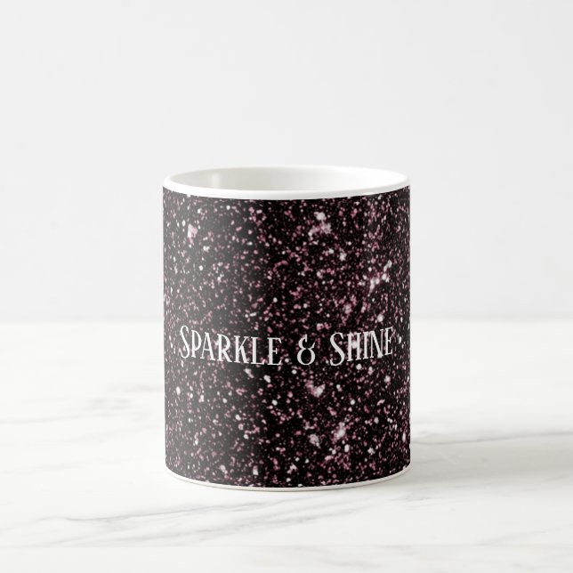Purple Glitter Coffee Mug (Center)